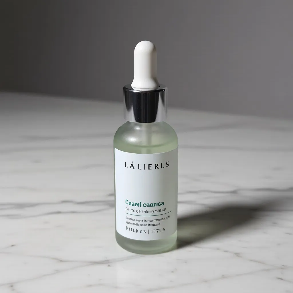 Serum bottle on marble, tool result