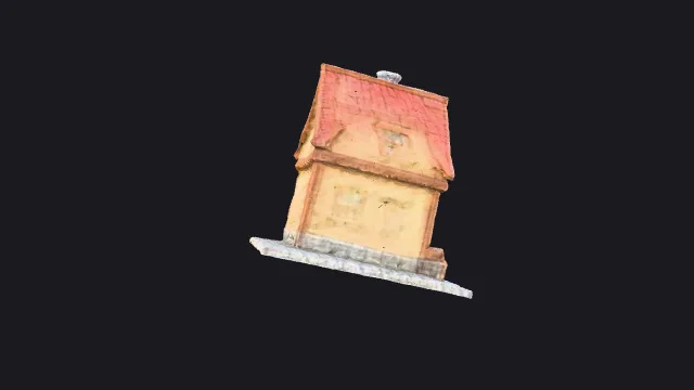 House game asset, 3D model render