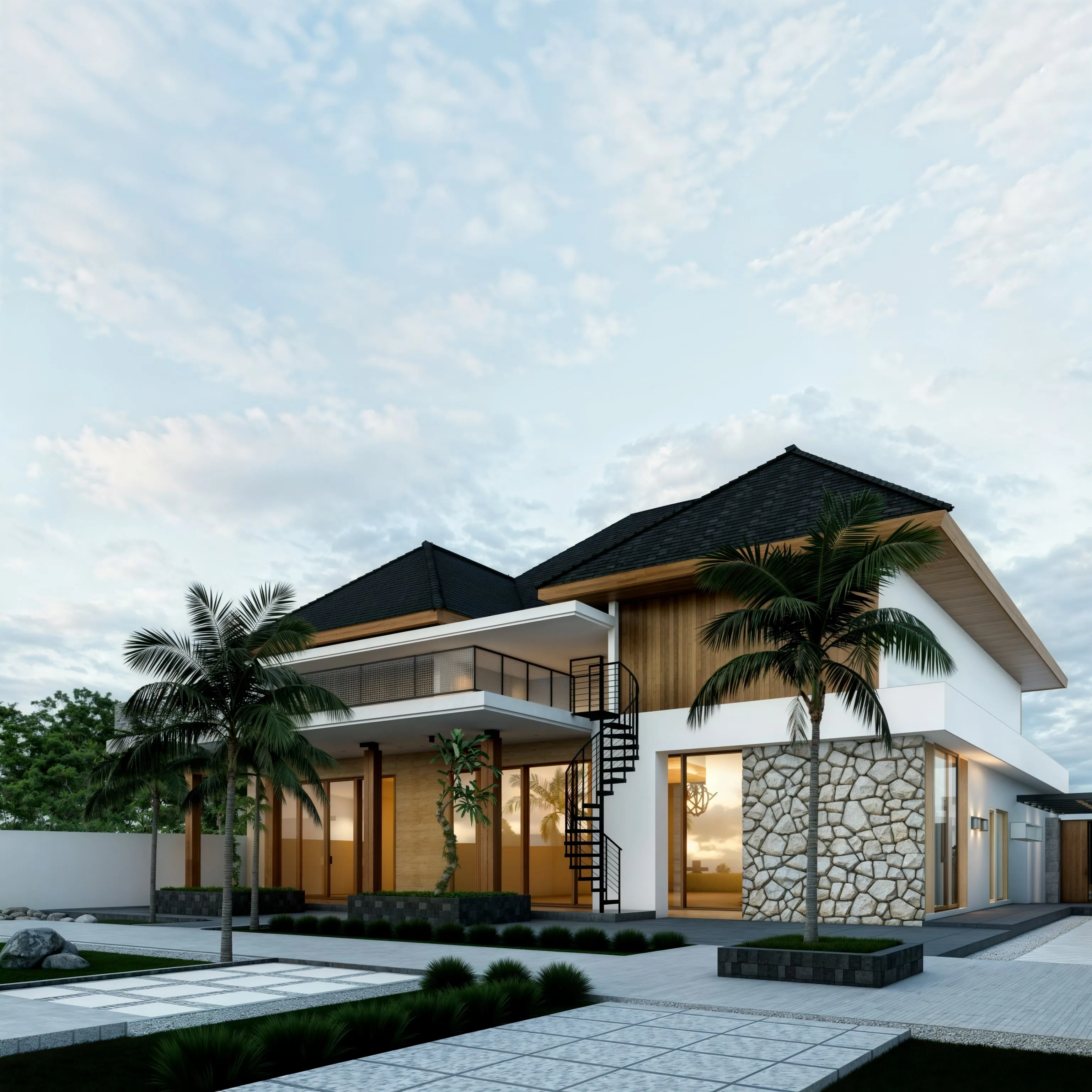 AI upscaler enhancing an interior design 3D render, showcasing improved textures and lighting, with technology applicable to exterior architectural visualization for high-resolution and photorealistic detail. after enhancement and upscaling