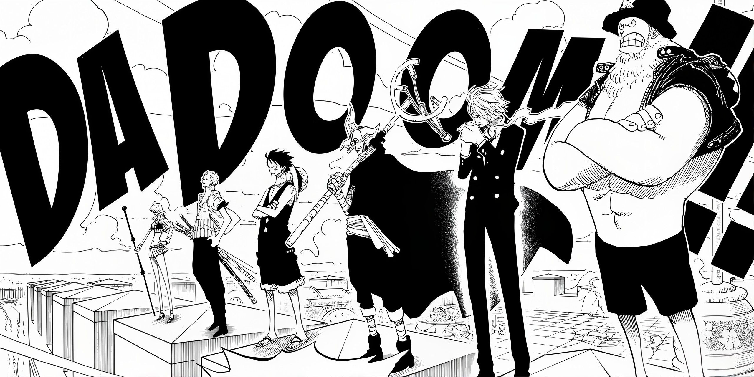 Best One Piece Manga Panels Upscaled to High Resolution for Wallpaper (4k, 8k, HD)