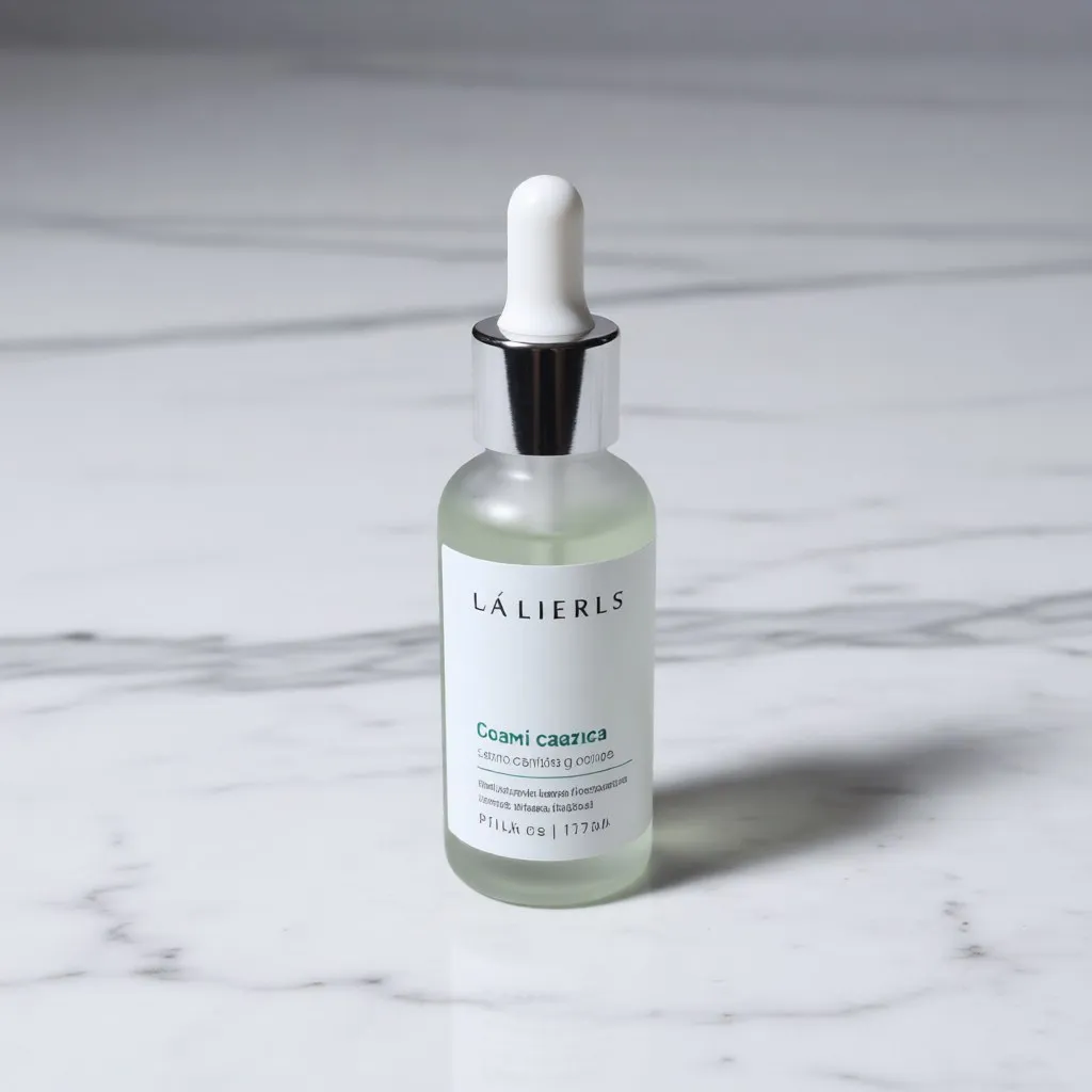 Serum bottle on marble, tool result