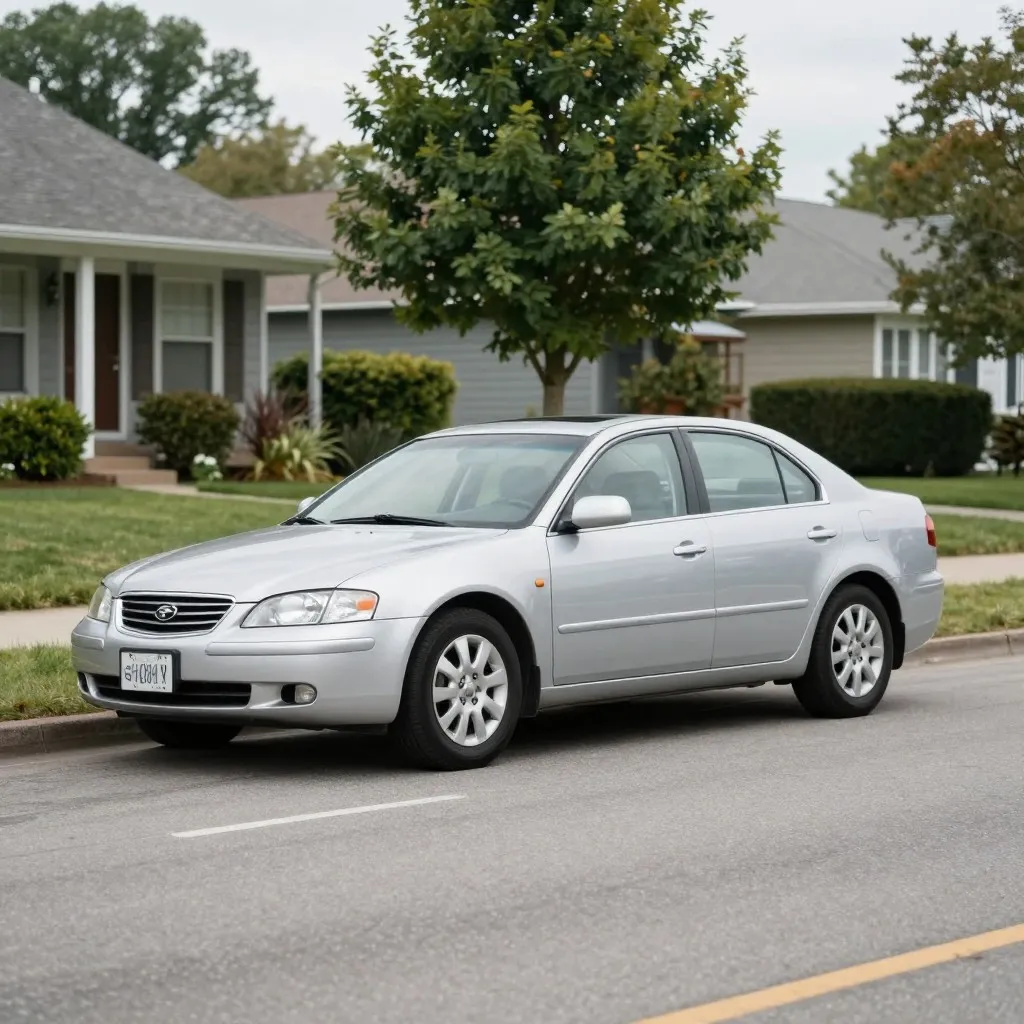 Silver sedan to red, original input
