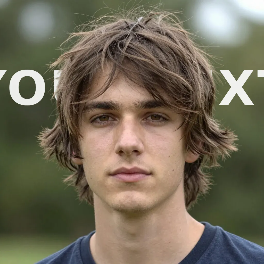 Poster text behind portrait, tool result