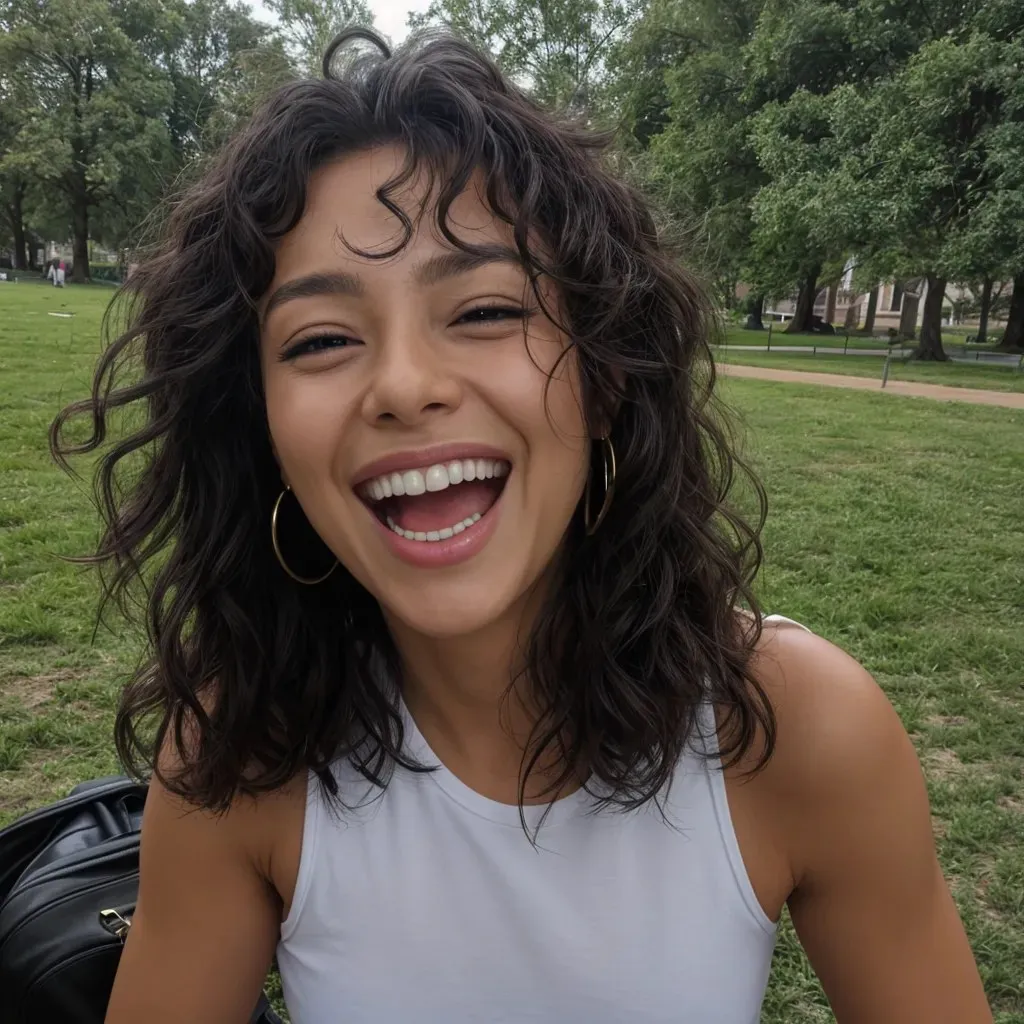 Soft park portrait, tool result
