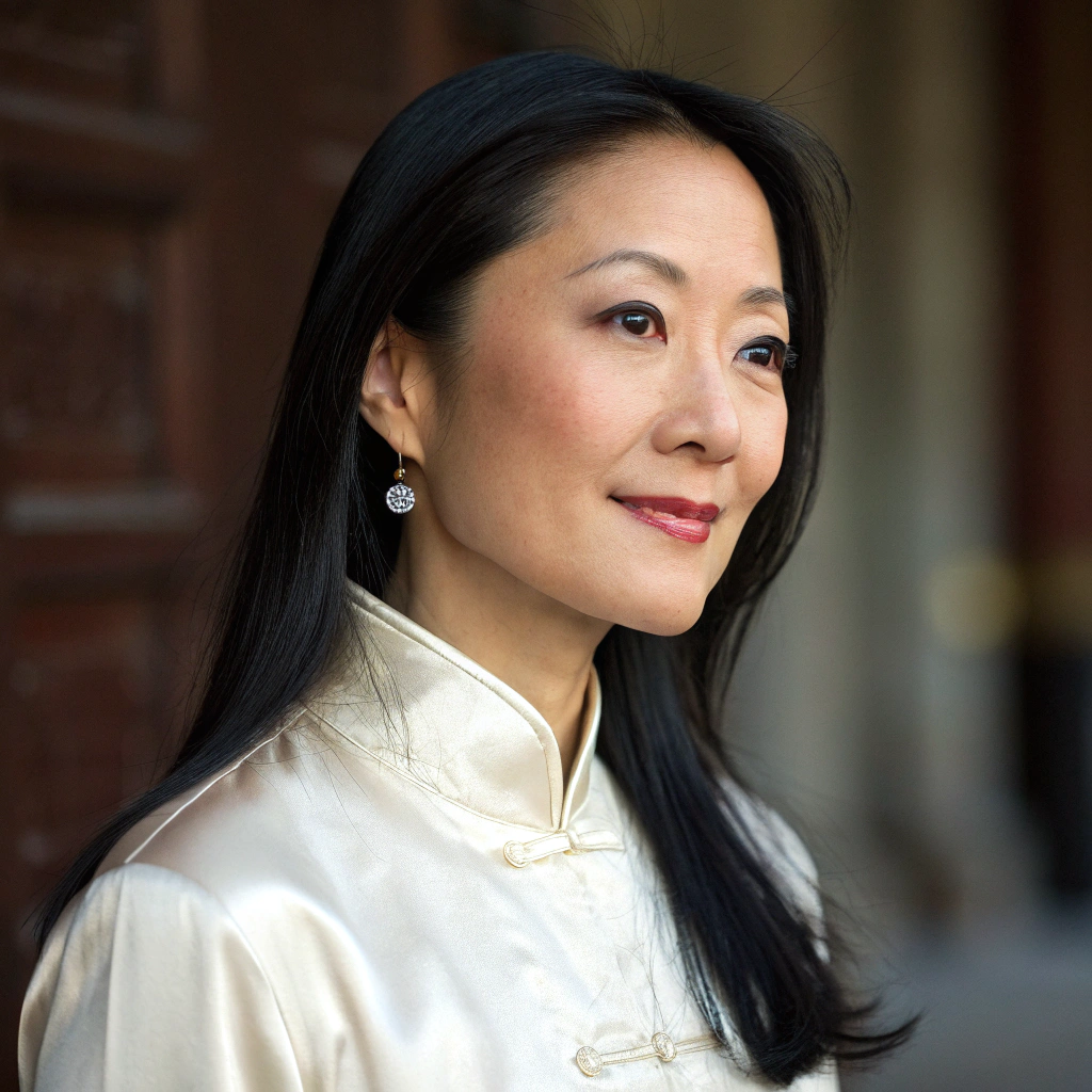 asian woman before enhancement and upscaling