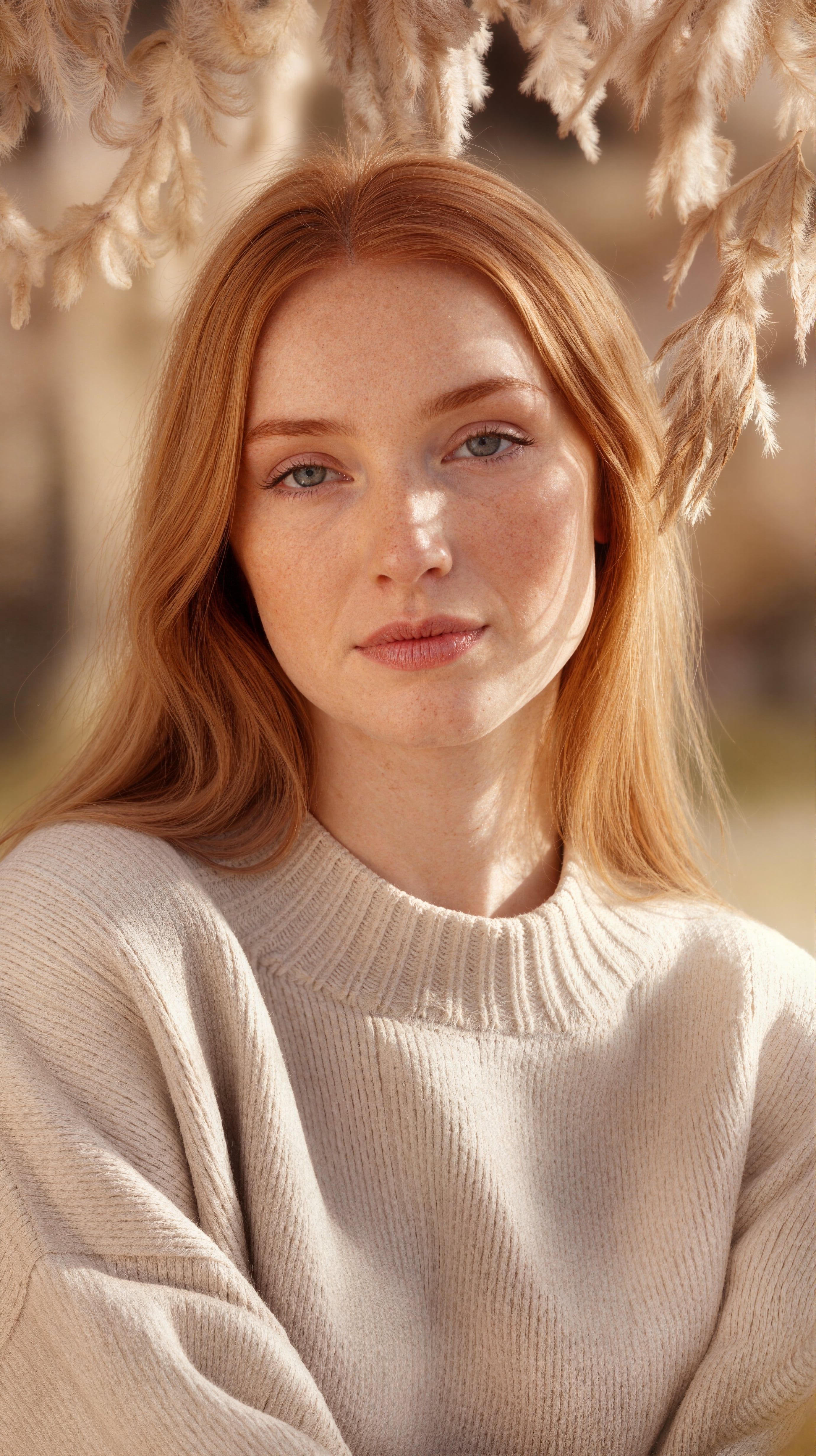 Red haired woman