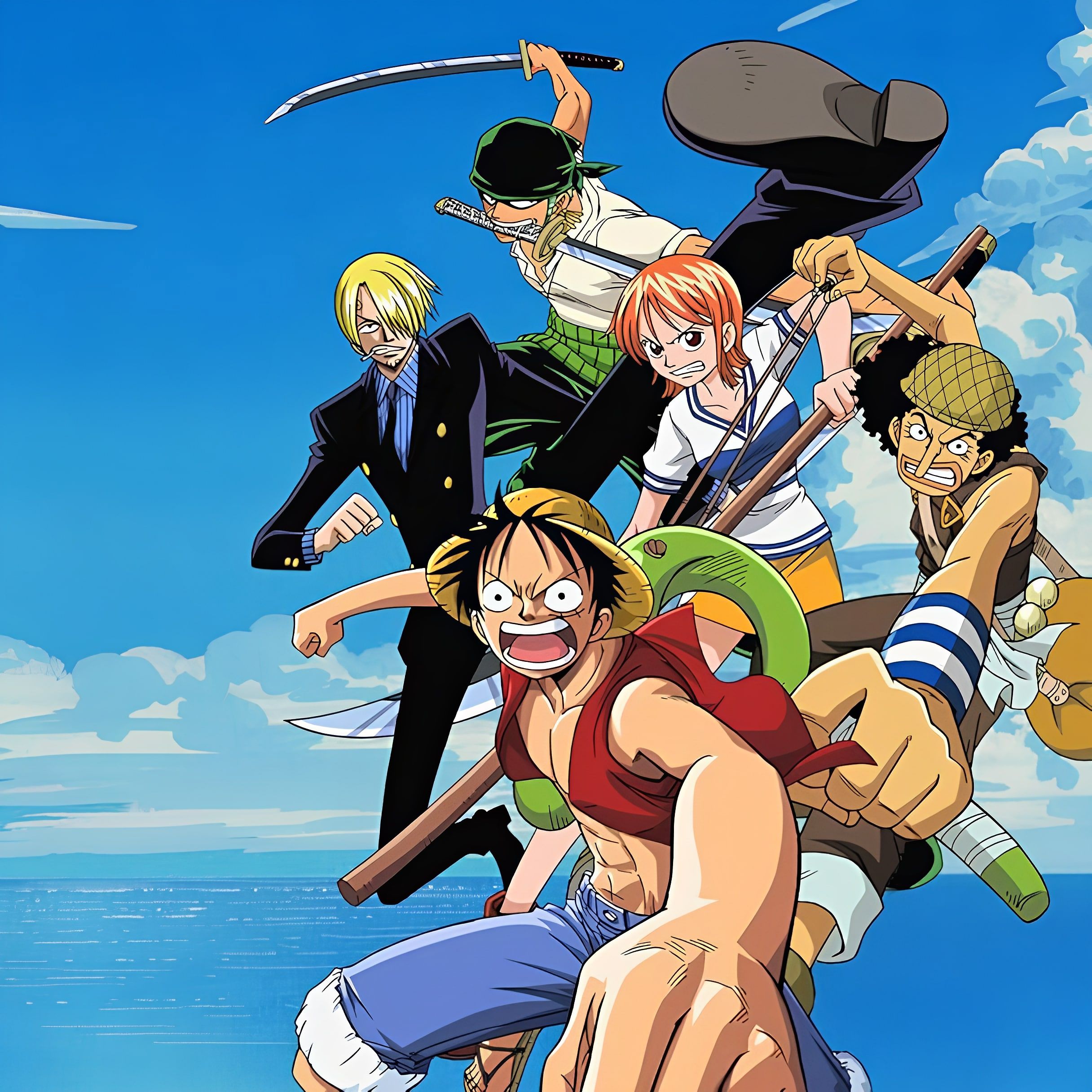 Anime manga panel precisely upscaled, showing faithful reproduction of line art and original details, perfect for HD viewing. after enhancement and upscaling
