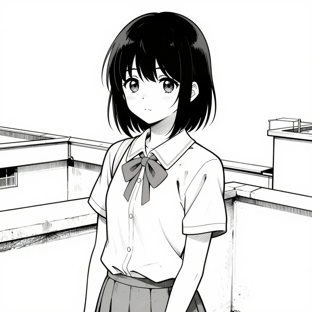 Rooftop scene, original input